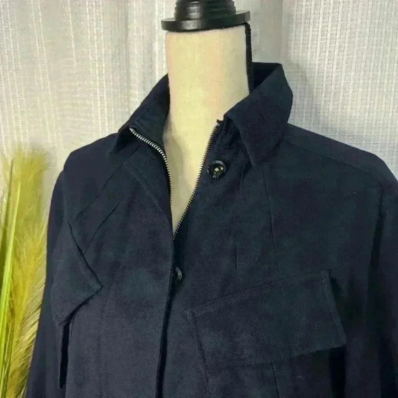 G Star Raw Women’s Chisel A Line Field Jacket Wool Blend Blue Size Small - Picture 2 of 13